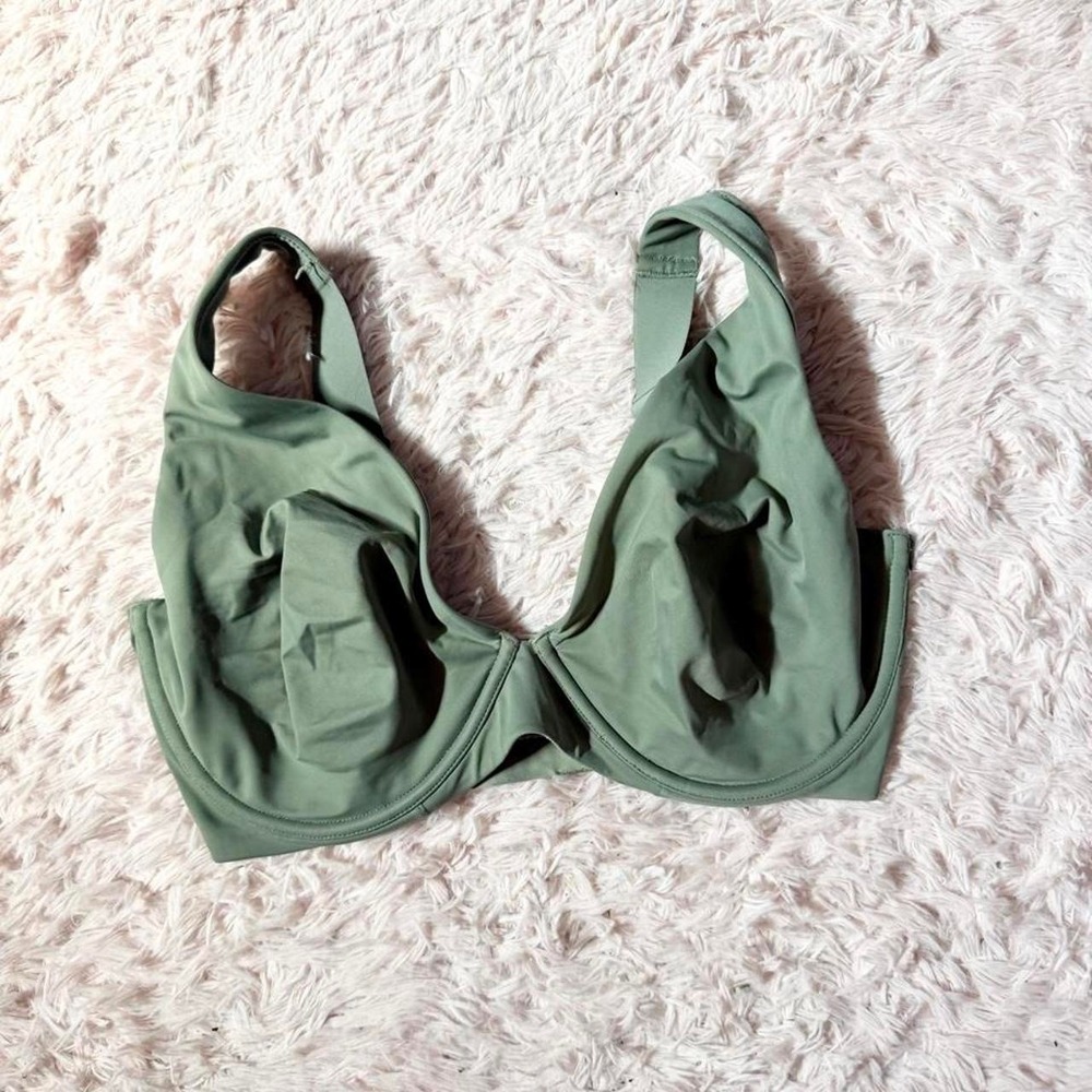 Silky Modest Full Coverage Balconette Tshirt Bra Womens 38G Earthy Minimalist